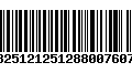 Código de Barras 13251212512880076073