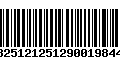 Código de Barras 13251212512900198442