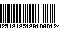 Código de Barras 13251212512910081241