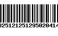 Código de Barras 13251212512950204146