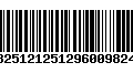 Código de Barras 13251212512960098248