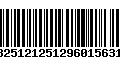 Código de Barras 13251212512960156312