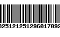 Código de Barras 13251212512960170928