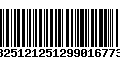 Código de Barras 13251212512990167733