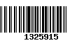 Código de Barras 1325915