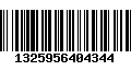 Código de Barras 1325956404344