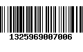 Código de Barras 1325969007006