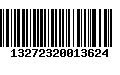 Código de Barras 13272320013624