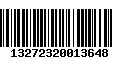 Código de Barras 13272320013648