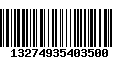 Código de Barras 13274935403500