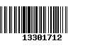 Código de Barras 13301712