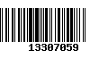 Código de Barras 13307059