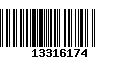 Código de Barras 13316174