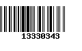 Código de Barras 13330343