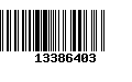 Código de Barras 13386403