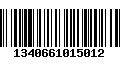 Código de Barras 1340661015012