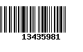 Código de Barras 13435981