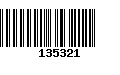 Código de Barras 135321