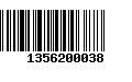 Código de Barras 1356200038