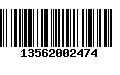 Código de Barras 13562002474