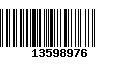 Código de Barras 13598976