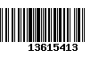 Código de Barras 13615413