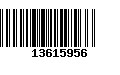 Código de Barras 13615956