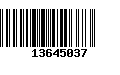 Código de Barras 13645037