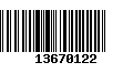 Código de Barras 13670122