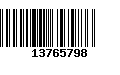 Código de Barras 13765798