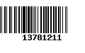 Código de Barras 13781211