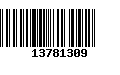 Código de Barras 13781309