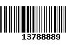 Código de Barras 13788889