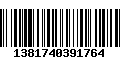 Código de Barras 1381740391764