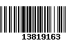 Código de Barras 13819163