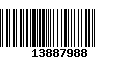 Código de Barras 13887988