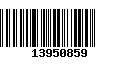 Código de Barras 13950859