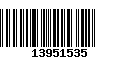 Código de Barras 13951535