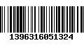 Código de Barras 1396316051324