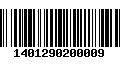 Código de Barras 1401290200009