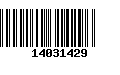 Código de Barras 14031429