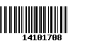 Código de Barras 14101708