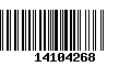 Código de Barras 14104268