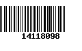 Código de Barras 14118098