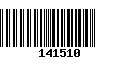 Código de Barras 141510