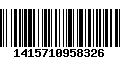 Código de Barras 1415710958326