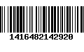 Código de Barras 1416482142920