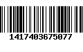 Código de Barras 1417403675077