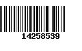 Código de Barras 14258539