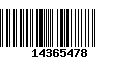 Código de Barras 14365478